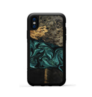 iPhone Xs Wood Phone Case - Jalisa (Green, 802376)