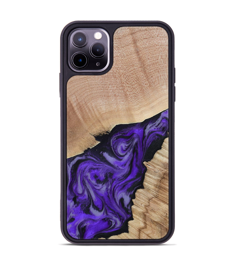 iPhone 11 Pro Max Wood Phone Case - Alyce (Purple, 802377)