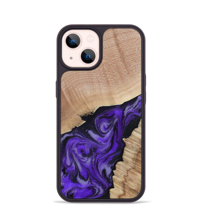 iPhone 14 Wood Phone Case - Alyce (Purple, 802377)