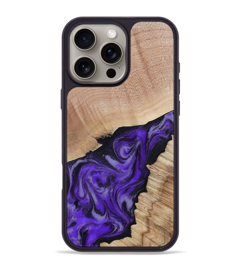 iPhone 16 Pro Max Wood Phone Case - Alyce (Purple, 802377)