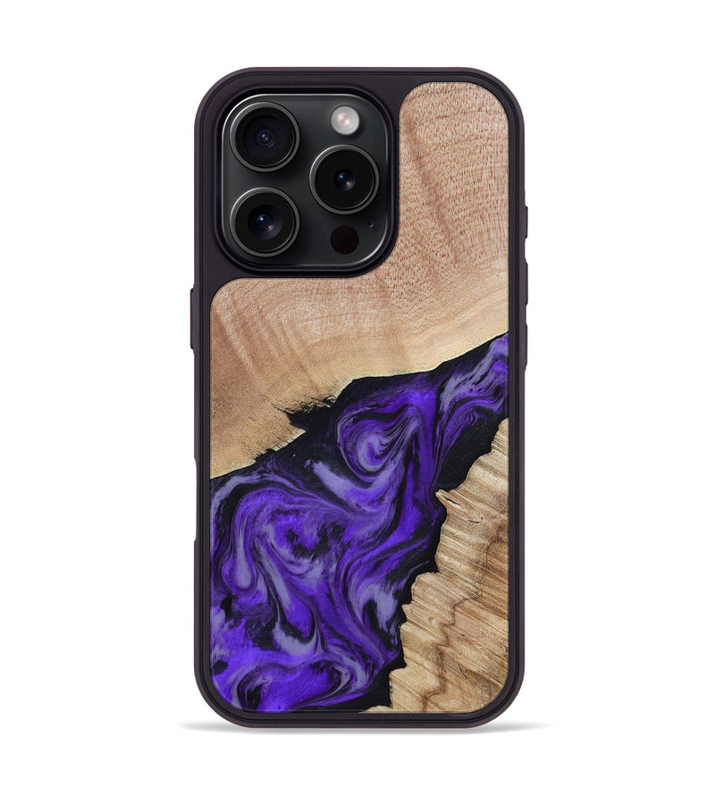 iPhone 16 Pro Wood Phone Case - Alyce (Purple, 802377)