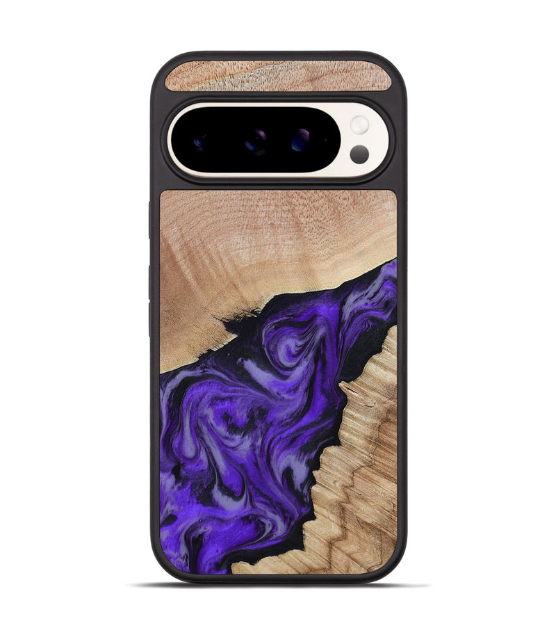 Pixel 9 Wood Phone Case - Alyce (Purple, 802377)