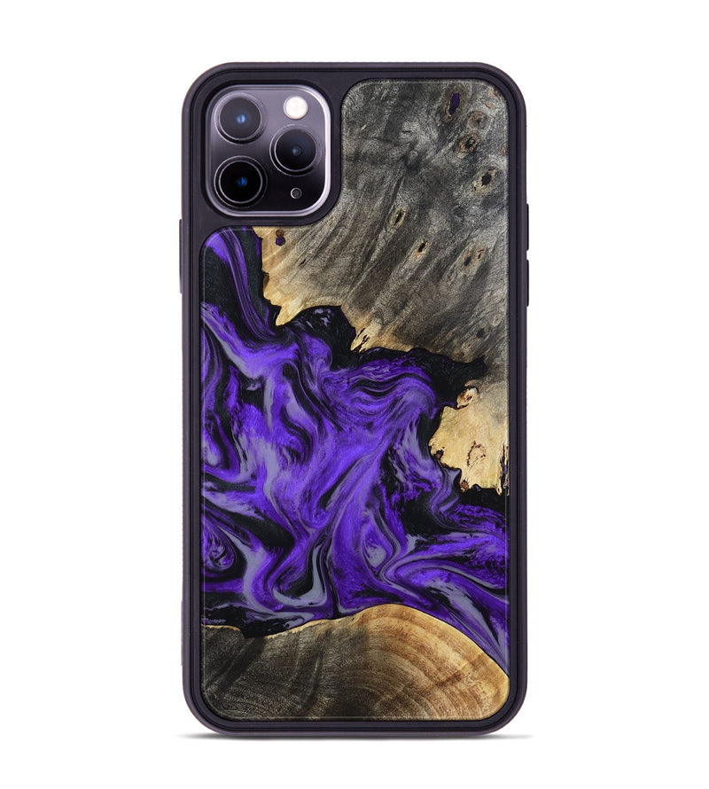 iPhone 11 Pro Max Wood Phone Case - Jaron (Purple, 802378)