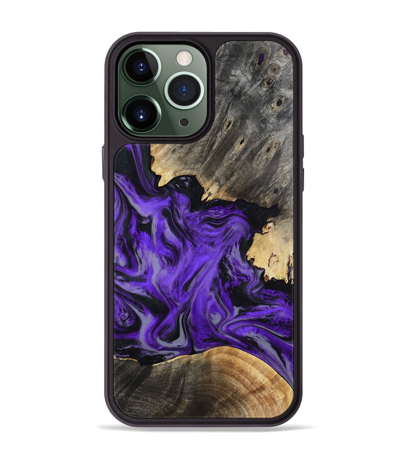 iPhone 13 Pro Max Wood Phone Case - Jaron (Purple, 802378)