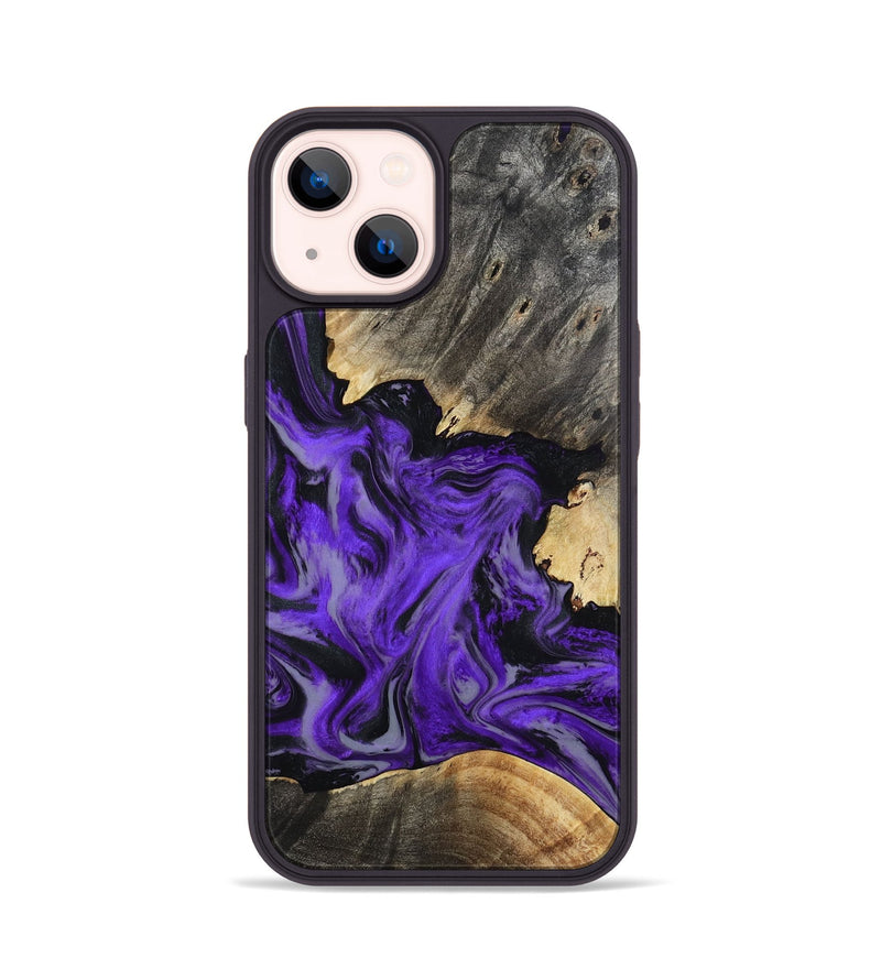 iPhone 14 Wood Phone Case - Jaron (Purple, 802378)