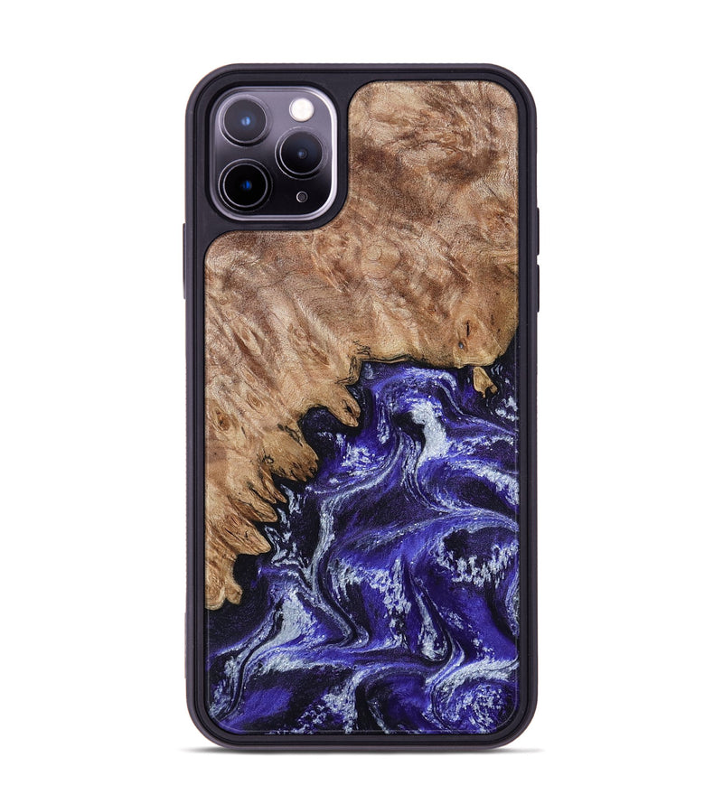 iPhone 11 Pro Max Wood Phone Case - Ocie (Purple, 802379)