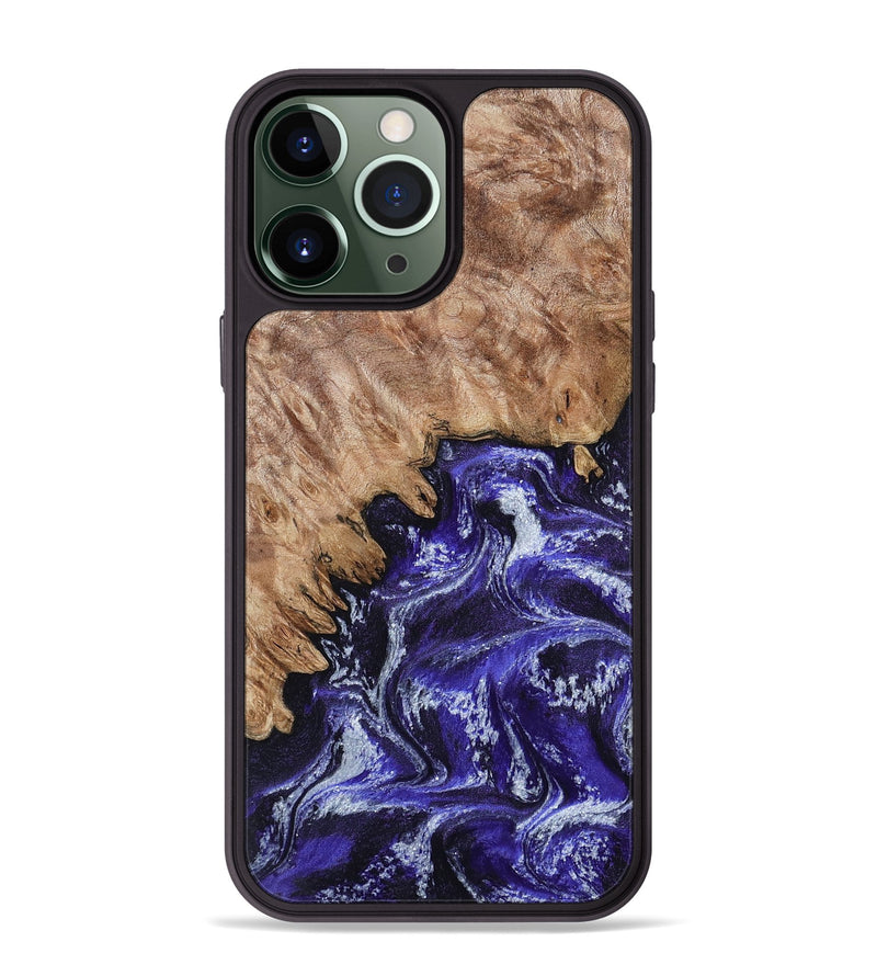 iPhone 13 Pro Max Wood Phone Case - Ocie (Purple, 802379)