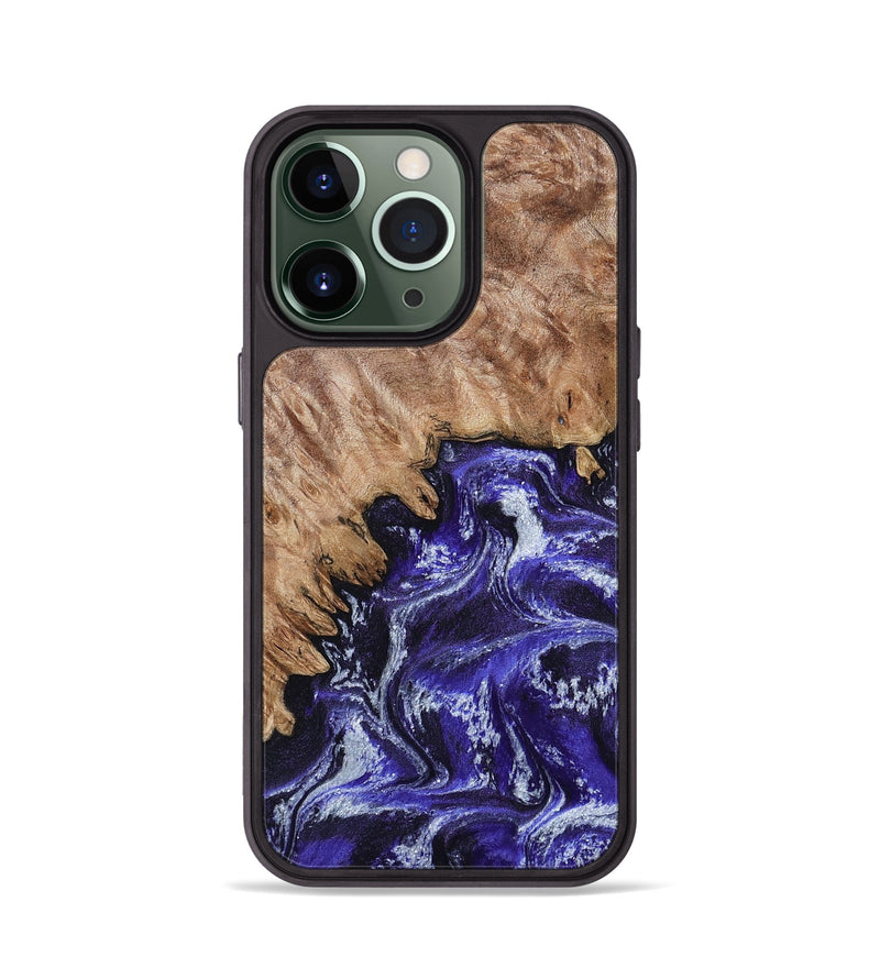 iPhone 13 Pro Wood Phone Case - Ocie (Purple, 802379)