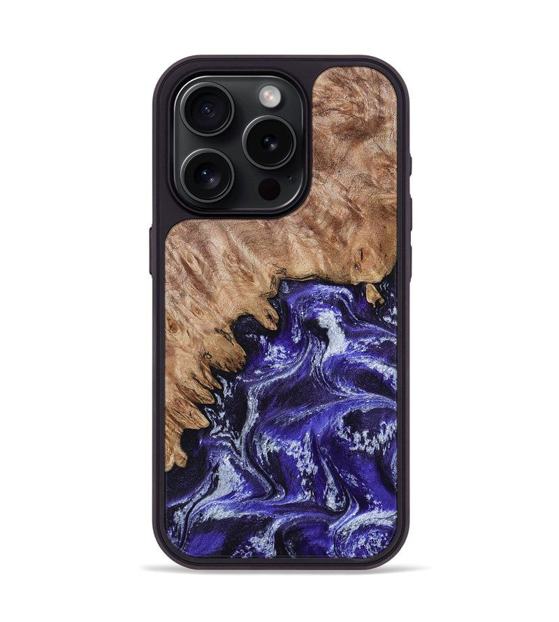 iPhone 15 Pro Wood Phone Case - Ocie (Purple, 802379)