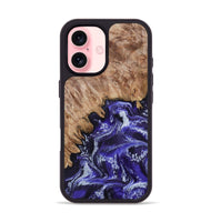 iPhone 16 Wood Phone Case - Ocie (Purple, 802379)