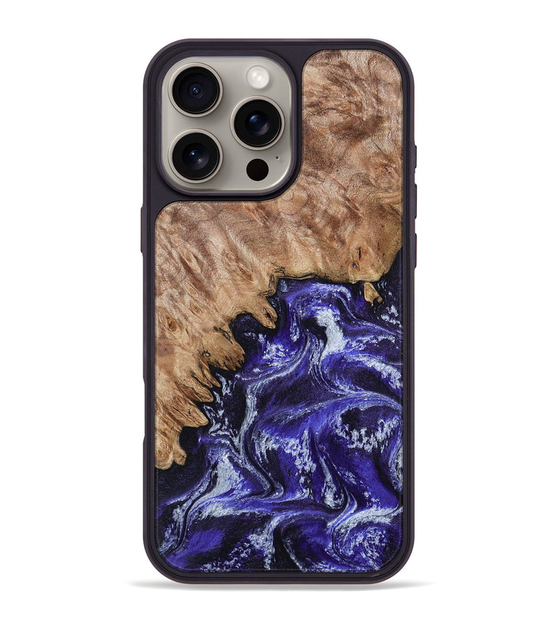 iPhone 16 Pro Max Wood Phone Case - Ocie (Purple, 802379)
