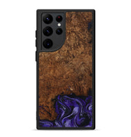 Galaxy S22 Ultra Wood Phone Case - Simone (Purple, 802380)