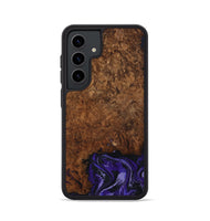Galaxy S24 Wood Phone Case - Simone (Purple, 802380)