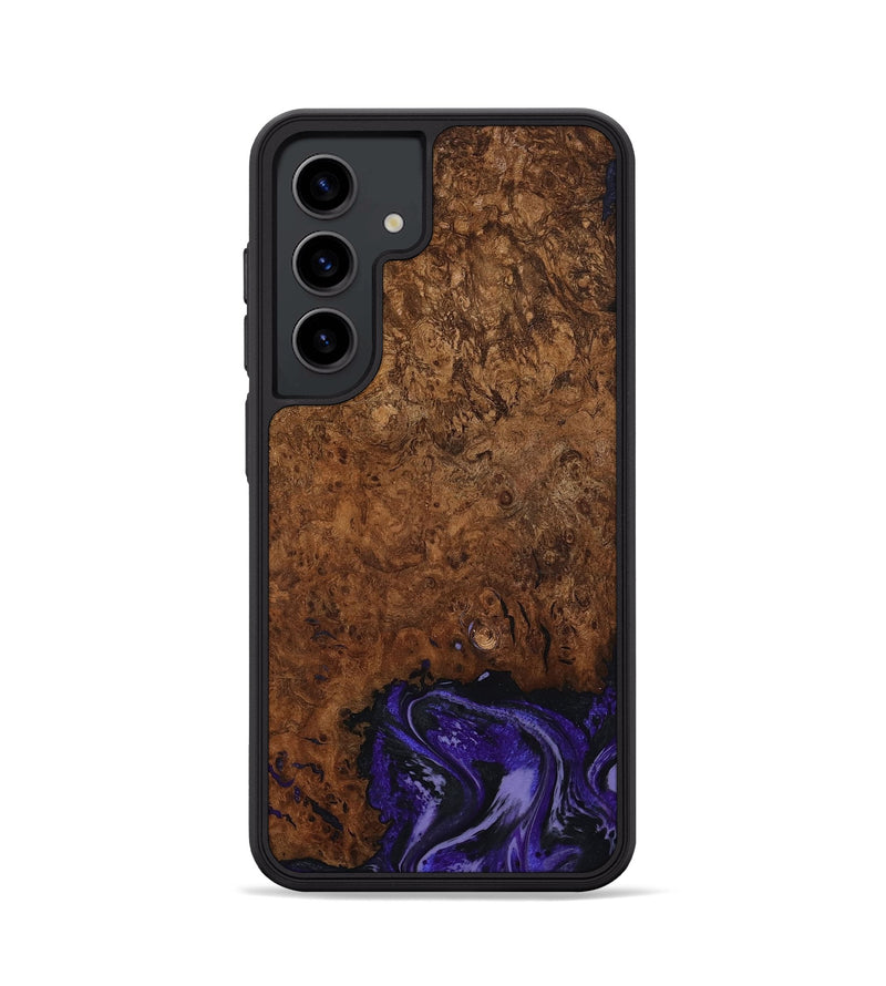 Galaxy S24 Wood Phone Case - Simone (Purple, 802380)