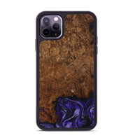 iPhone 11 Pro Max Wood Phone Case - Simone (Purple, 802380)