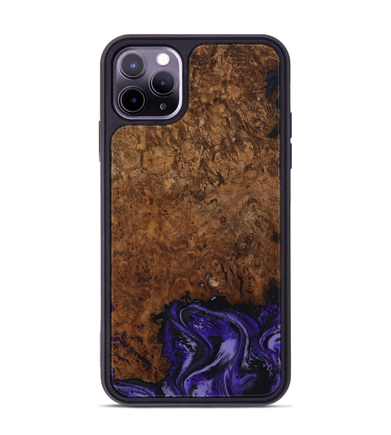 iPhone 11 Pro Max Wood Phone Case - Simone (Purple, 802380)