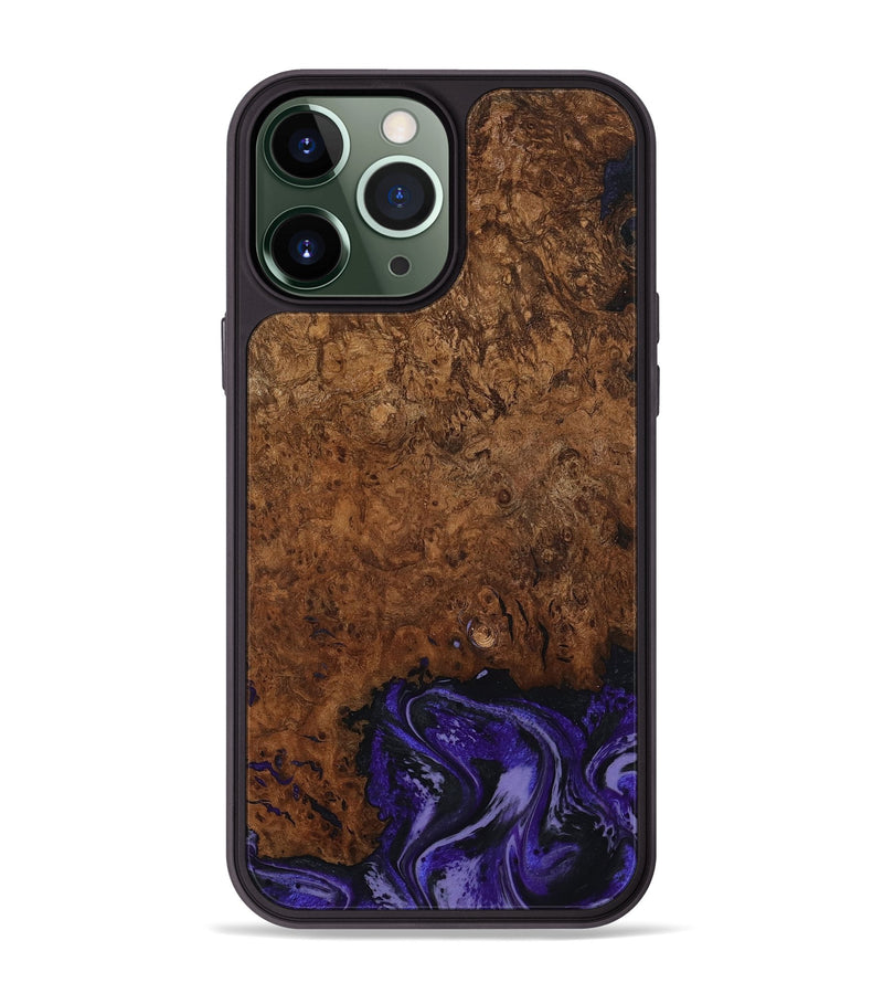 iPhone 13 Pro Max Wood Phone Case - Simone (Purple, 802380)