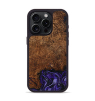 iPhone 15 Pro Wood Phone Case - Simone (Purple, 802380)