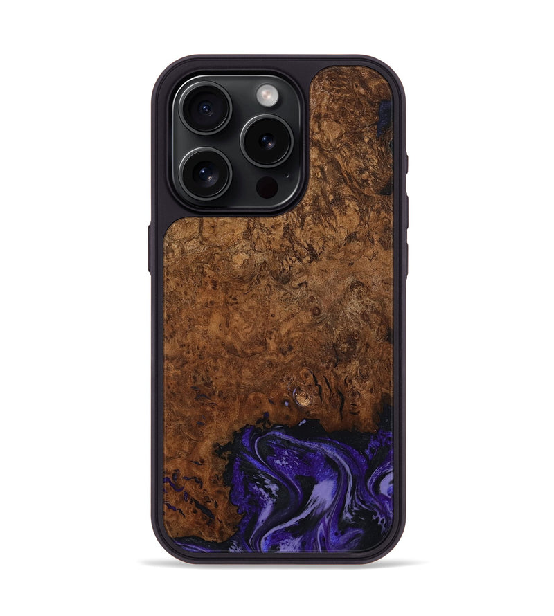 iPhone 15 Pro Wood Phone Case - Simone (Purple, 802380)