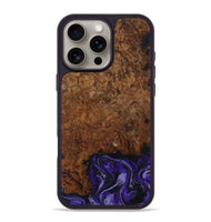 iPhone 16 Pro Max Wood Phone Case - Simone (Purple, 802380)