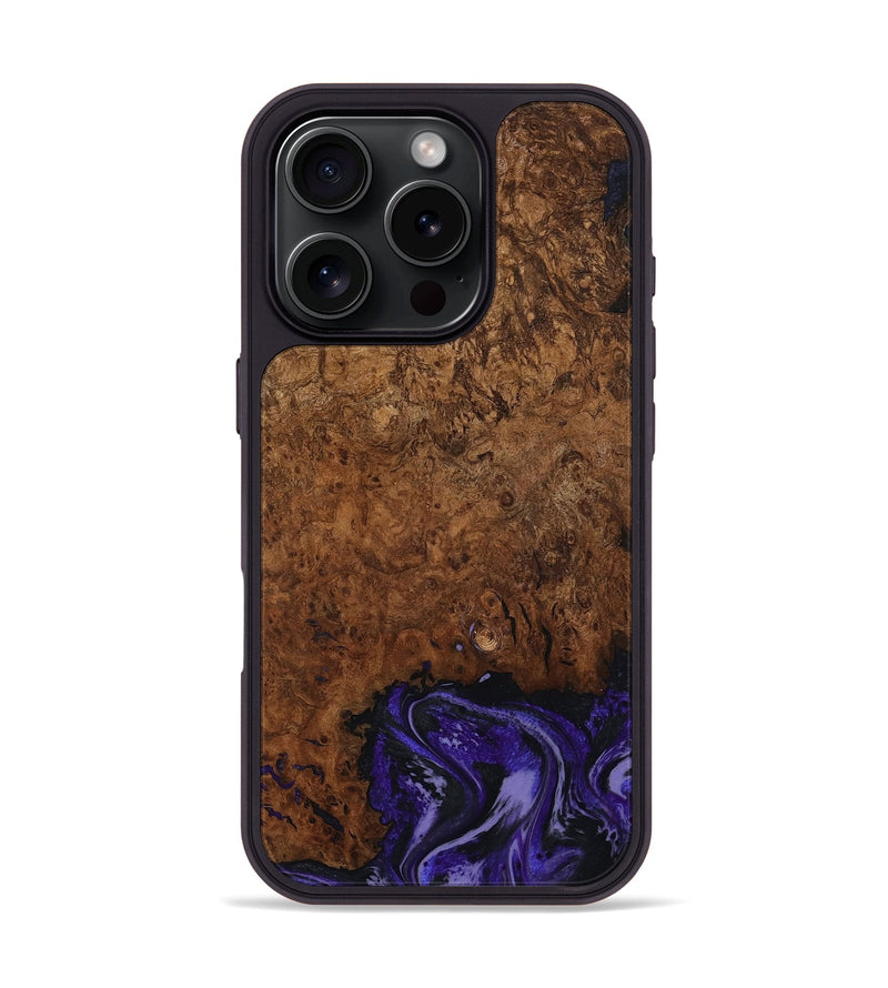 iPhone 16 Pro Wood Phone Case - Simone (Purple, 802380)