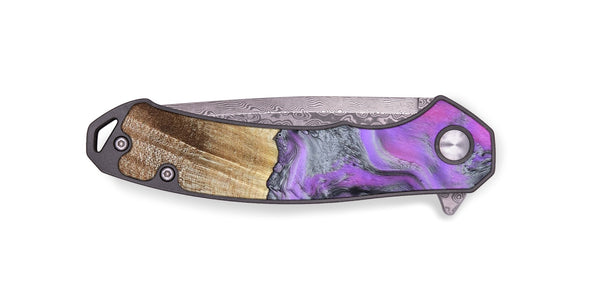 EDC Wood Pocket Knife - Jailene (Purple, 802381)