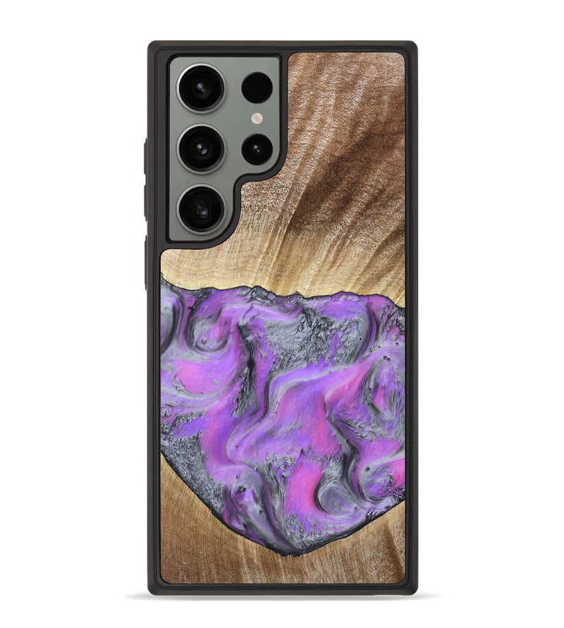 Galaxy S23 Ultra Wood Phone Case - Jailene (Purple, 802381)