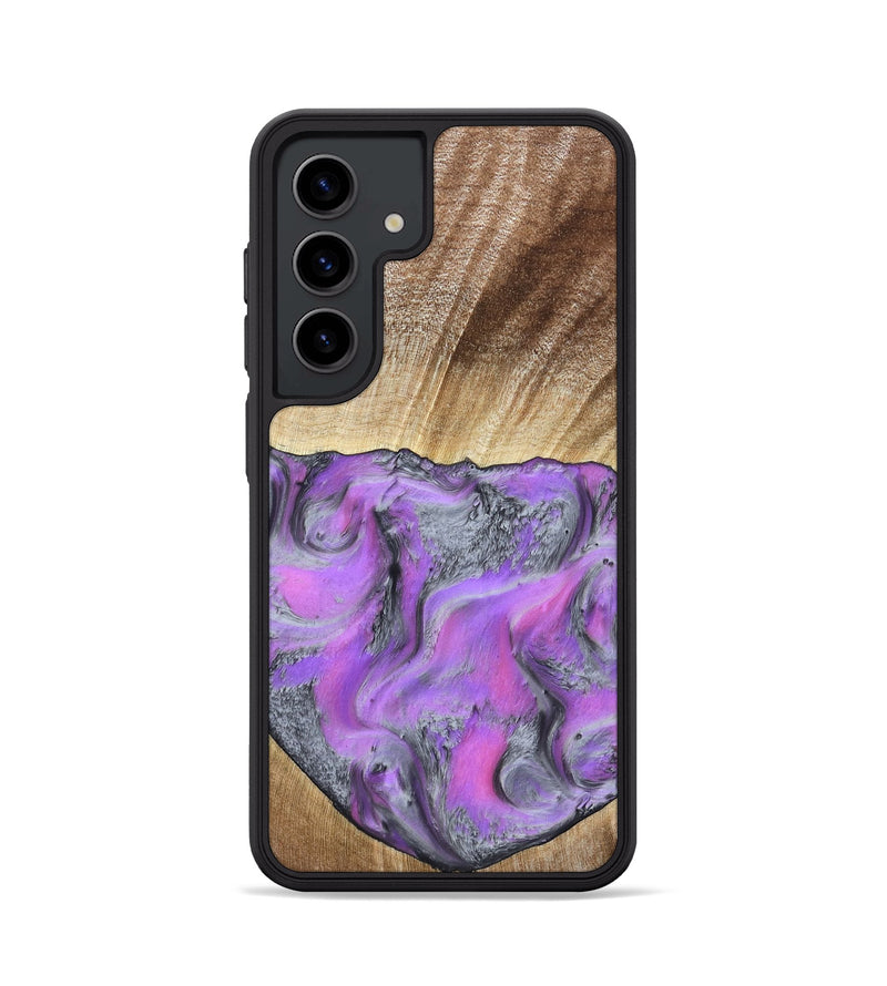 Galaxy S24 Wood Phone Case - Jailene (Purple, 802381)