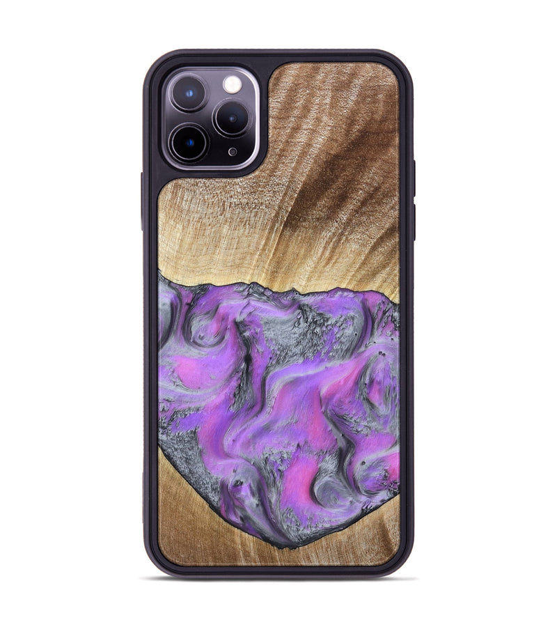 iPhone 11 Pro Max Wood Phone Case - Jailene (Purple, 802381)
