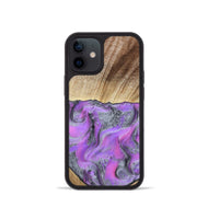 iPhone 12 mini Wood Phone Case - Jailene (Purple, 802381)