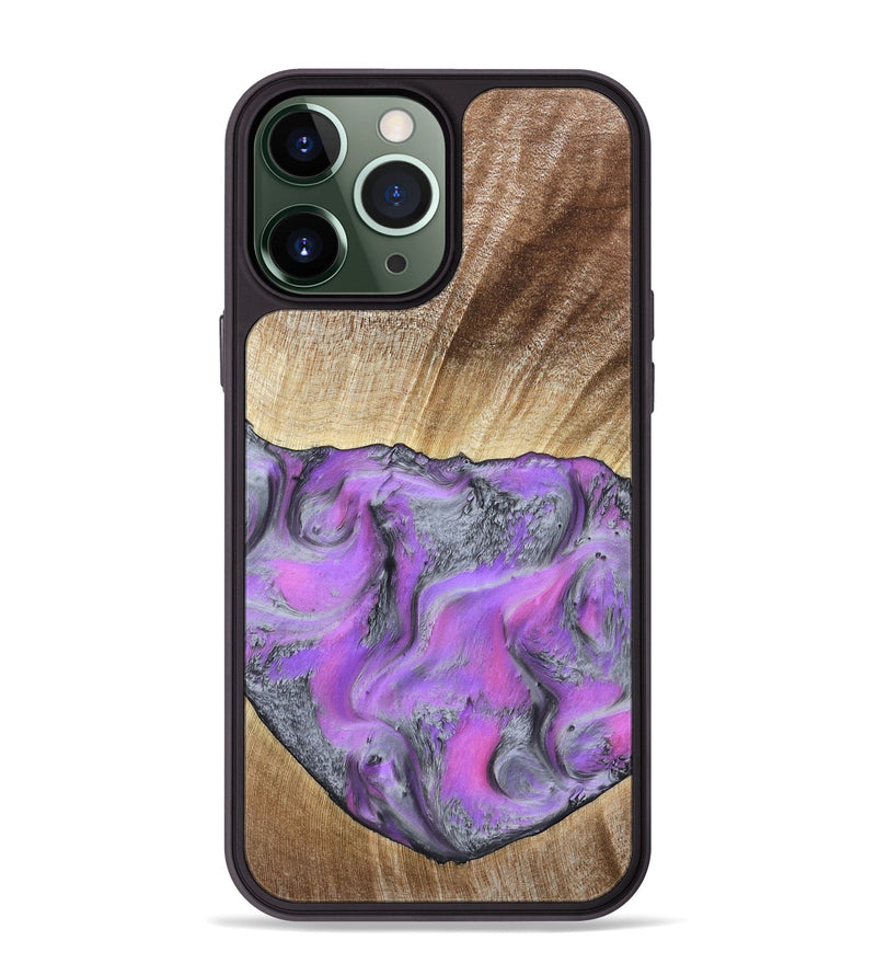 iPhone 13 Pro Max Wood Phone Case - Jailene (Purple, 802381)