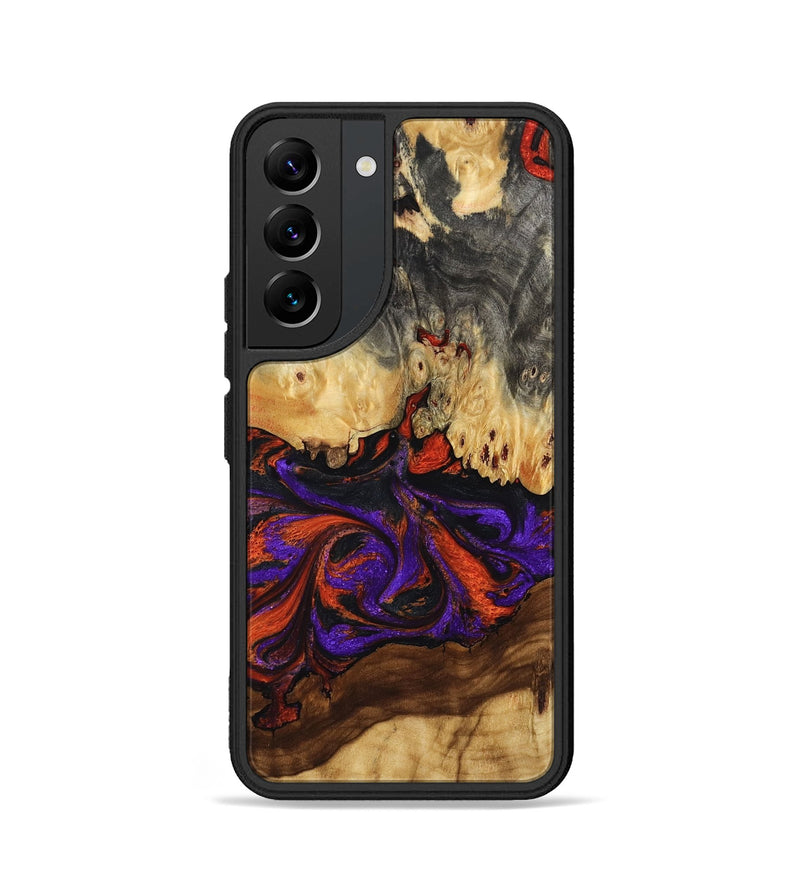 Galaxy S22 Wood Phone Case - Claud (Red, 802382)