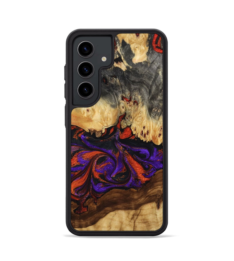 Galaxy S24 Wood Phone Case - Claud (Red, 802382)