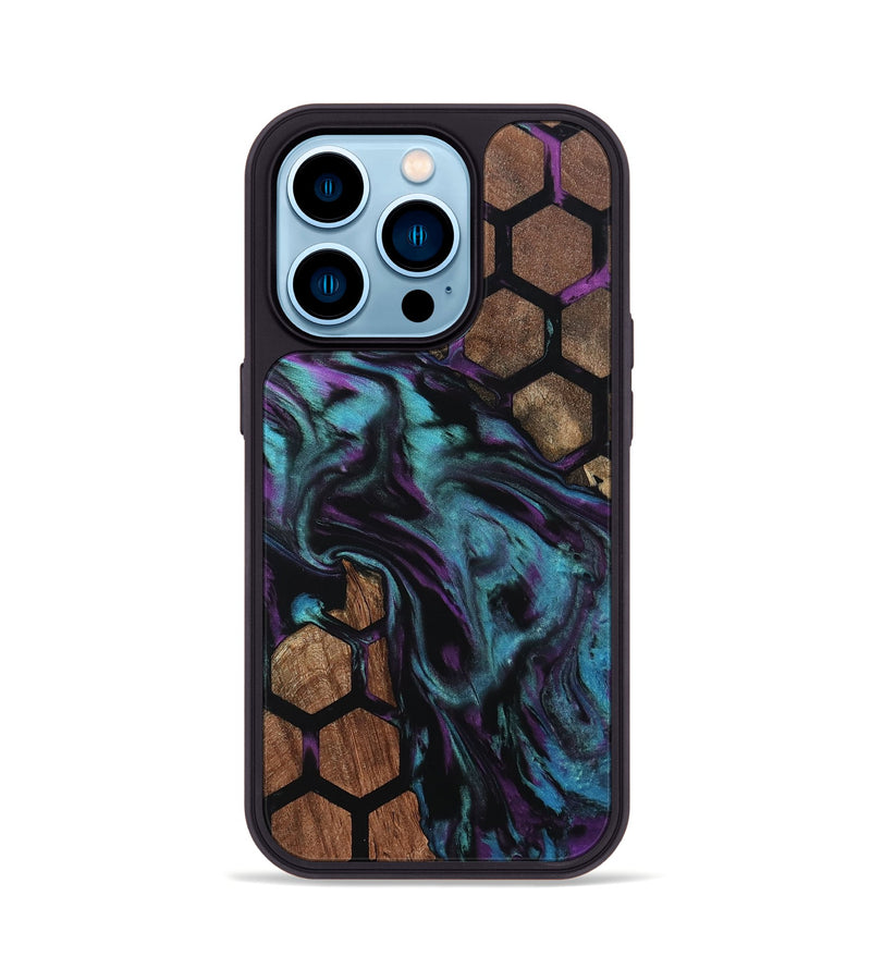 iPhone 14 Pro Wood Phone Case - Casey (Pattern, 802384)