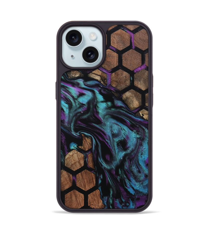 iPhone 15 Wood Phone Case - Casey (Pattern, 802384)