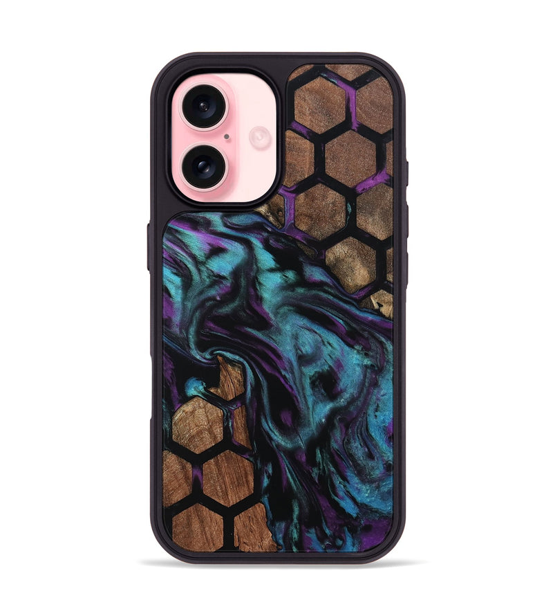 iPhone 16 Wood Phone Case - Casey (Pattern, 802384)