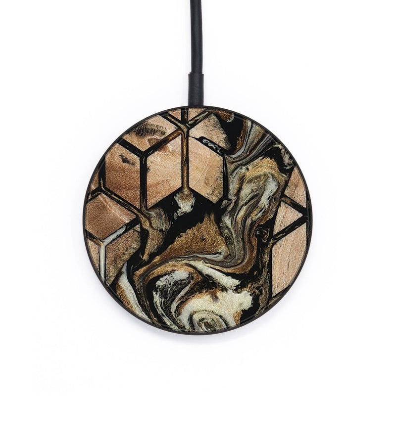 Circle Wood Wireless Charger - Lucius (Pattern, 802387)