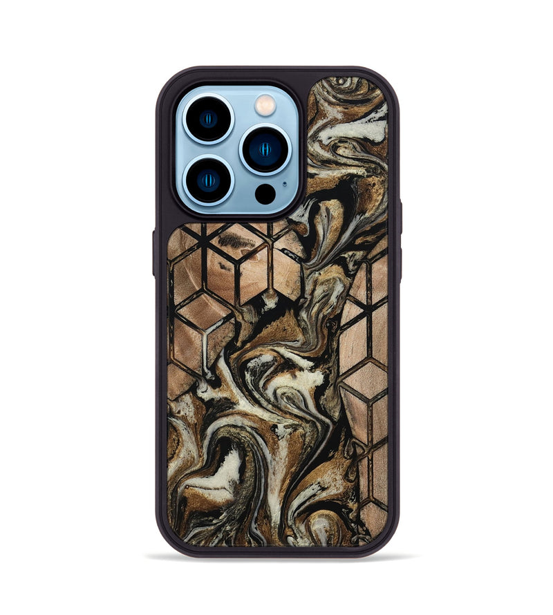 iPhone 14 Pro Wood Phone Case - Lucius (Pattern, 802387)
