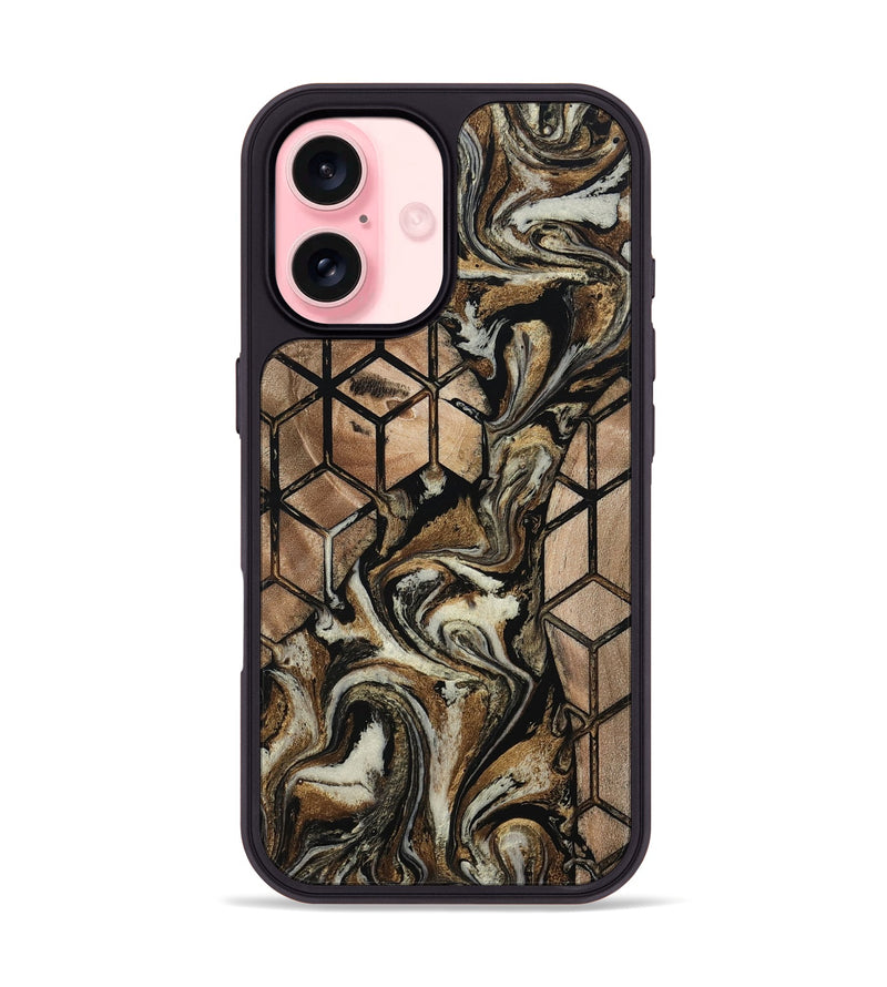iPhone 16 Wood Phone Case - Lucius (Pattern, 802387)