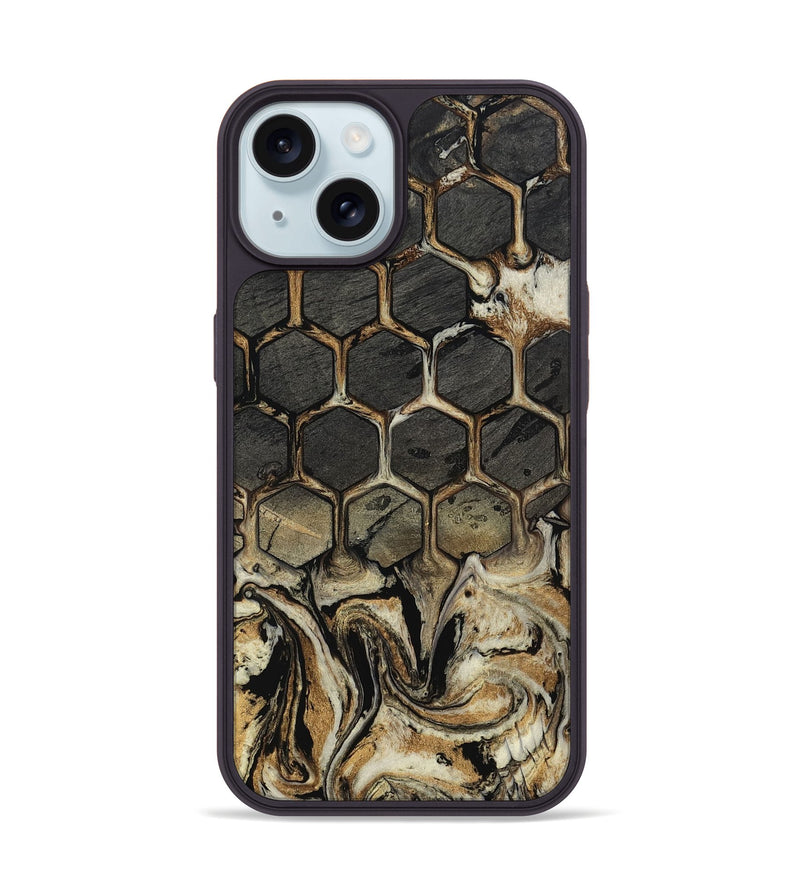 iPhone 15 Wood Phone Case - Louisa (Pattern, 802388)