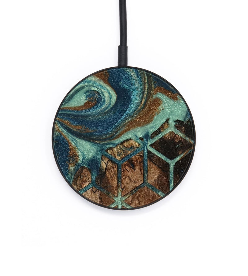 Circle Wood Wireless Charger - Louann (Pattern, 802390)