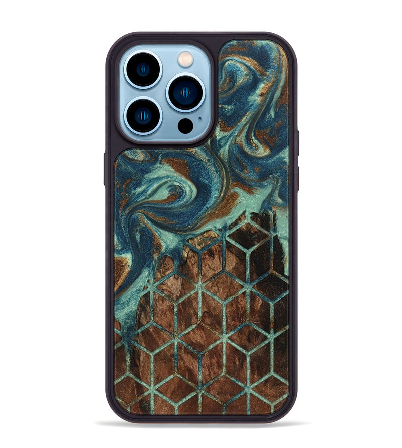 iPhone 14 Pro Max Wood Phone Case - Louann (Pattern, 802390)
