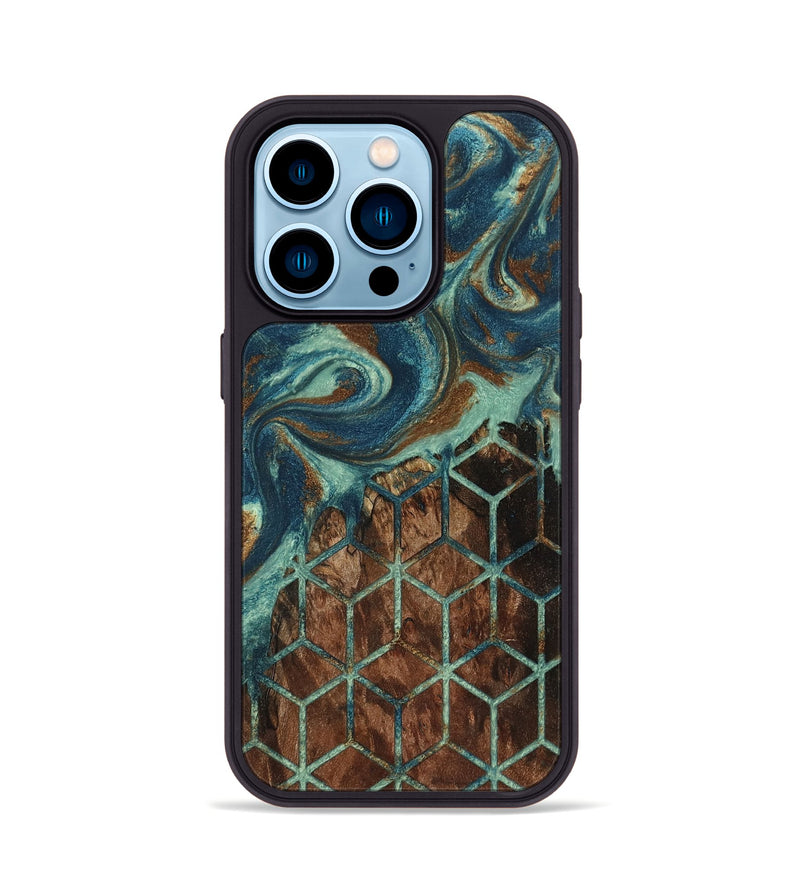 iPhone 14 Pro Wood Phone Case - Louann (Pattern, 802390)