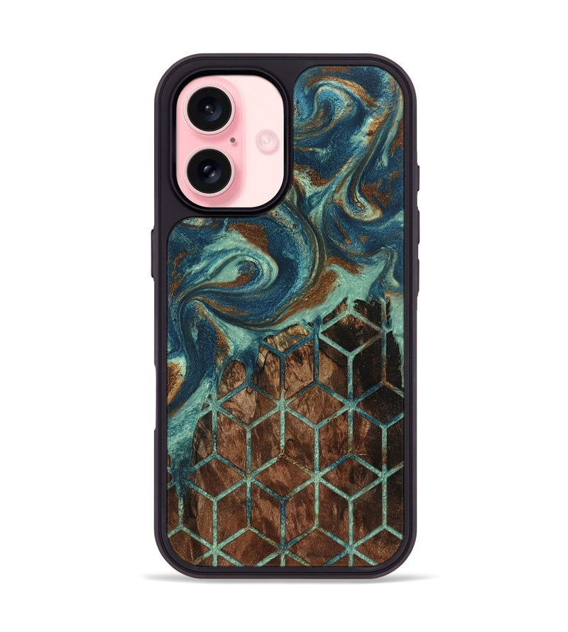 iPhone 16 Wood Phone Case - Louann (Pattern, 802390)