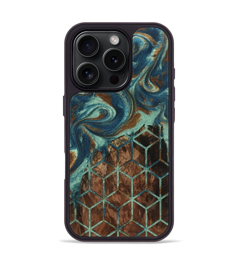 iPhone 16 Pro Wood Phone Case - Louann (Pattern, 802390)