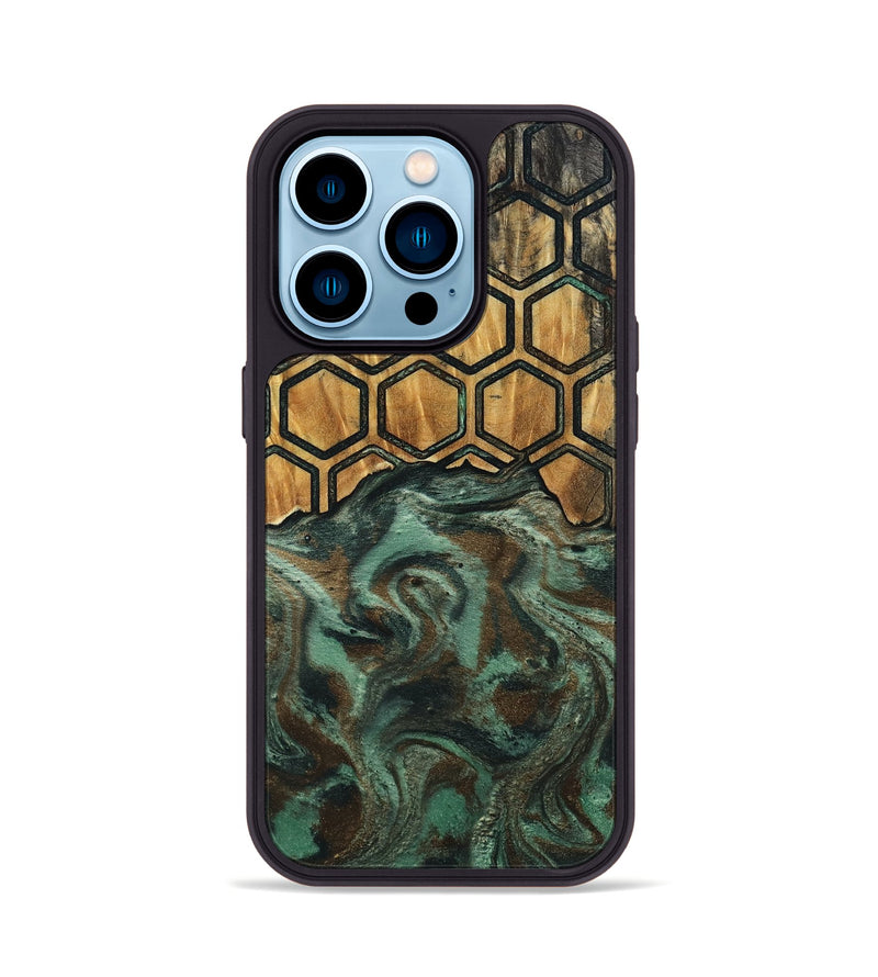 iPhone 14 Pro Wood Phone Case - Guss (Pattern, 802391)