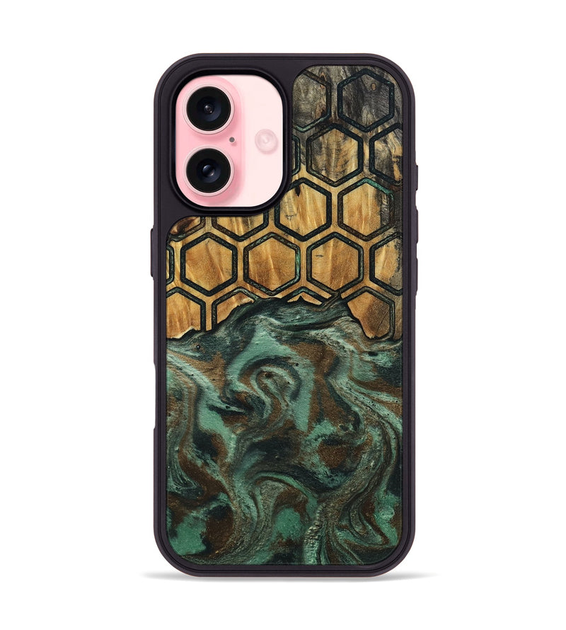 iPhone 16 Wood Phone Case - Guss (Pattern, 802391)