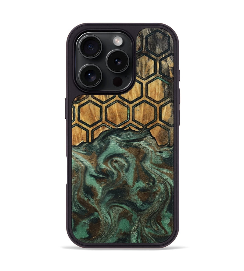 iPhone 16 Pro Wood Phone Case - Guss (Pattern, 802391)