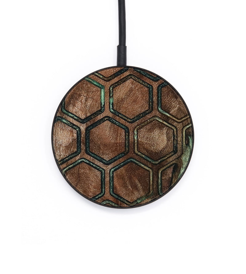 Circle Wood Wireless Charger - Demi (Pattern, 802393)