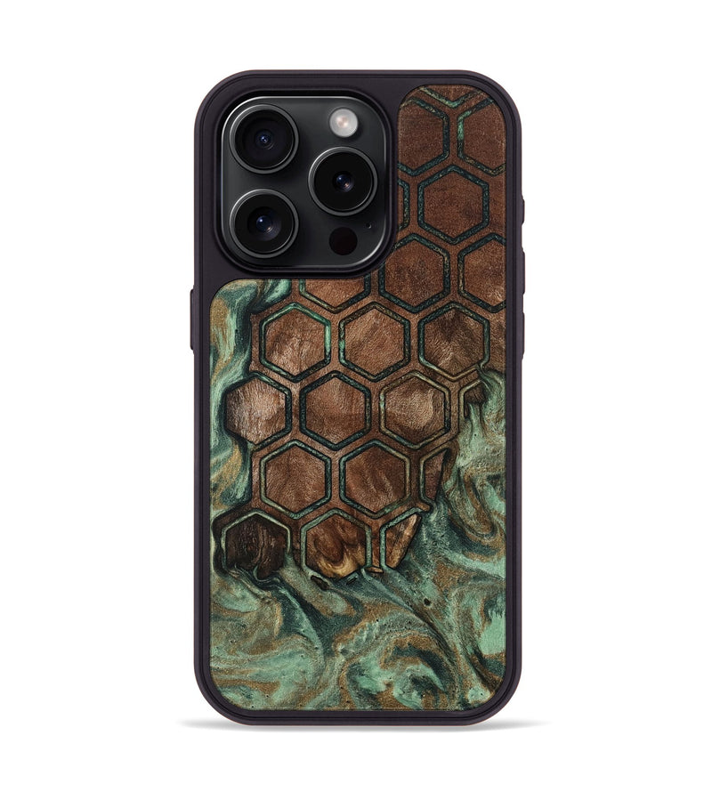 iPhone 15 Pro Wood Phone Case - Demi (Pattern, 802393)